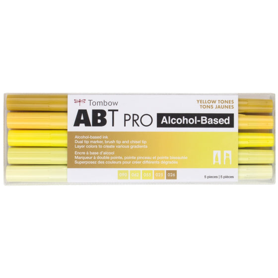 Tombow ABT PRO Alcohol-Based Art Markers Yellow Tones 5-Pack